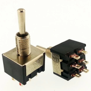 Toggle Switch ON-ON 6 Pin MTS-2 Siyah